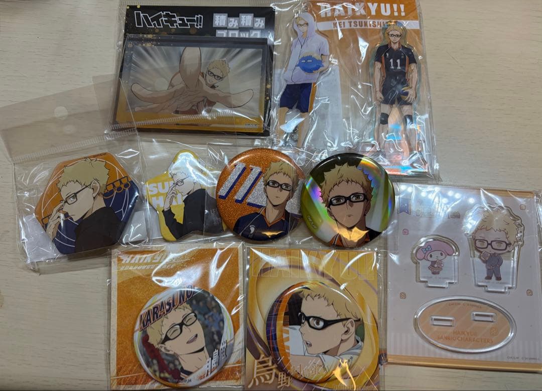 ハイキュー 月島蛍 グッズ まとめ売り 缶バッジ アクスタ ぬいぐるみ