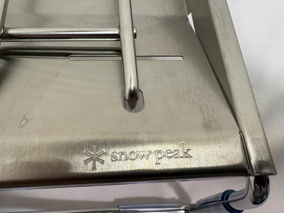 未使用  peak スノーピーク フラットバーナー 五徳トッププレート脚