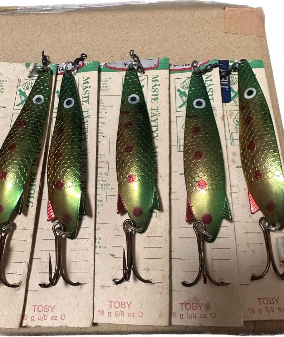 ヴィンテージ ABU トビー 18g スプーン台紙付き 10個セット⑥