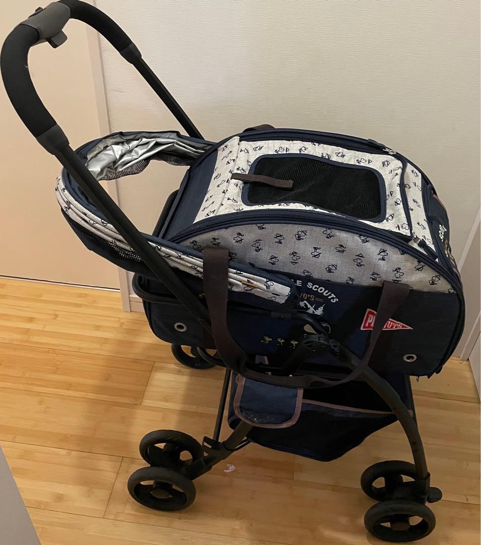 PEANUTS BEAGLE SCOUTS ペットカート スヌーピー柄