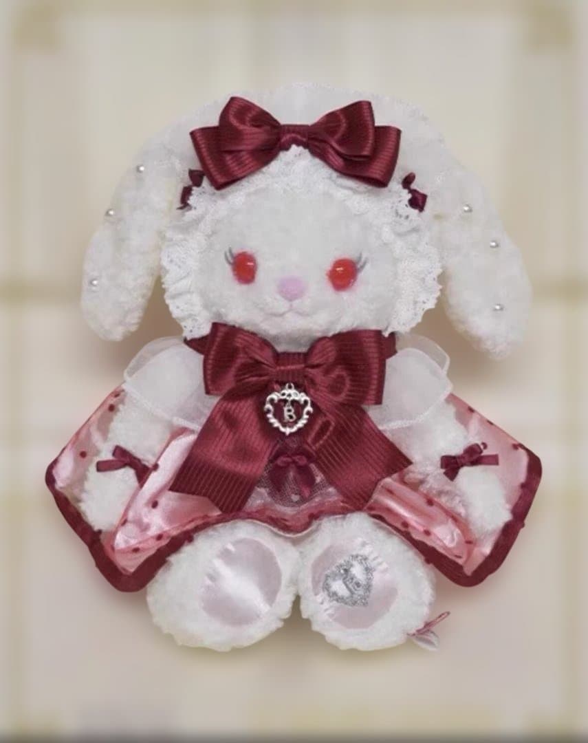 baby　10周年限定うさくみゃポシェット　えんじ色