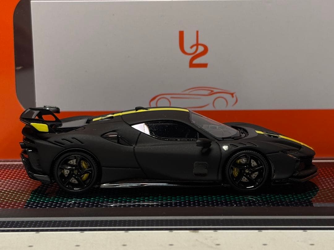 U2 model 1/64 フェラーリ SF90XX マットブラック