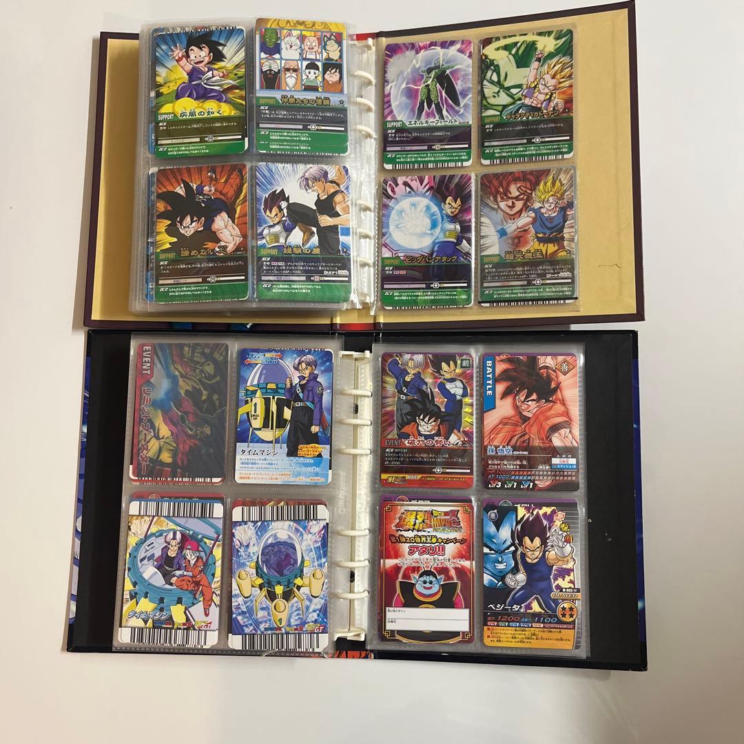 ドラゴンボールヒーローズ　爆裂インパクト　データカードダス引退品　バインダー付き