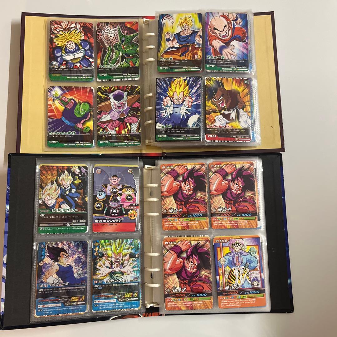 ドラゴンボールヒーローズ　爆裂インパクト　データカードダス引退品　バインダー付き