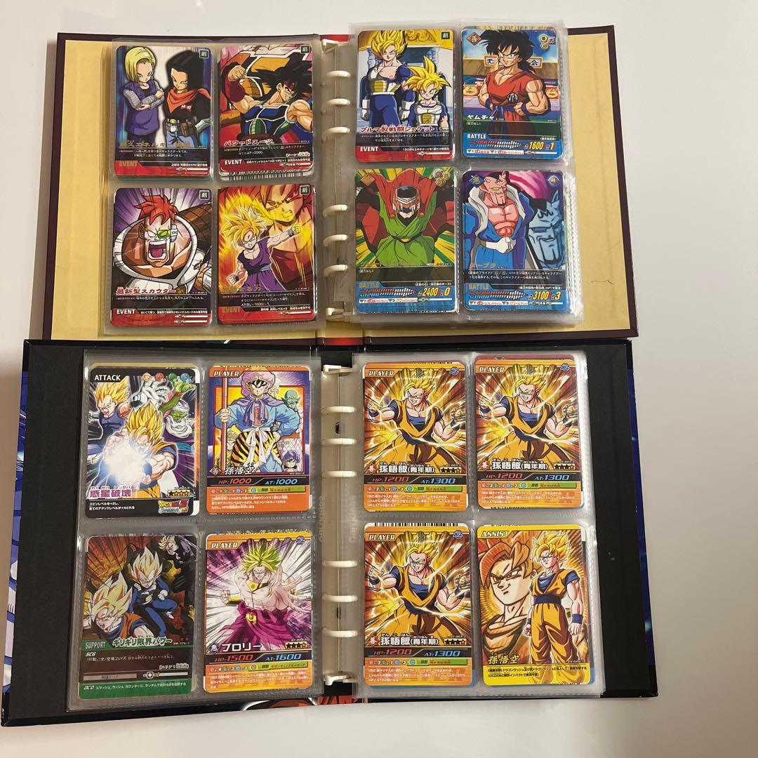 ドラゴンボールヒーローズ　爆裂インパクト　データカードダス引退品　バインダー付き