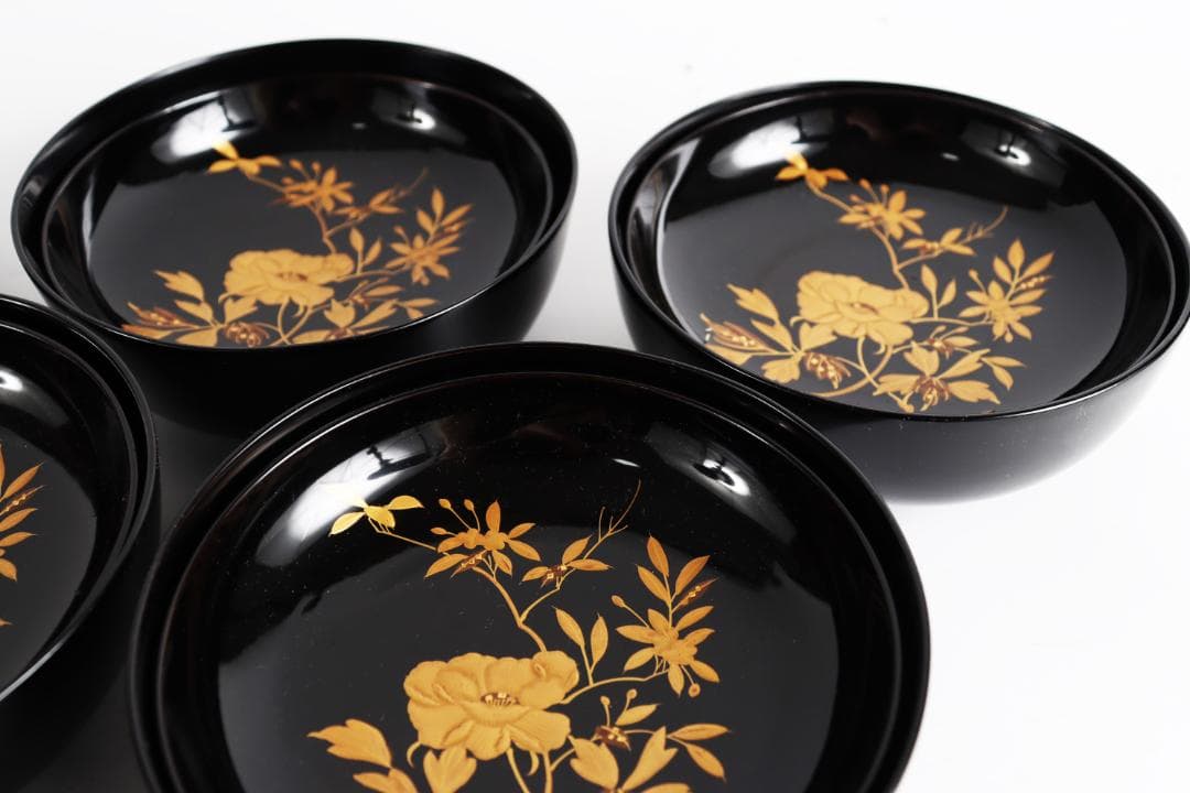 懐石道具 菓子椀 塗椀 吸物椀 漆器 木箱