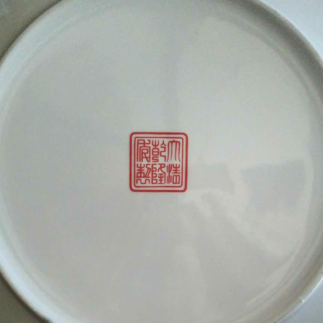 ※中国古美術/粉彩龍鳳凰紋大瓶/(底款:大清乾隆年製)