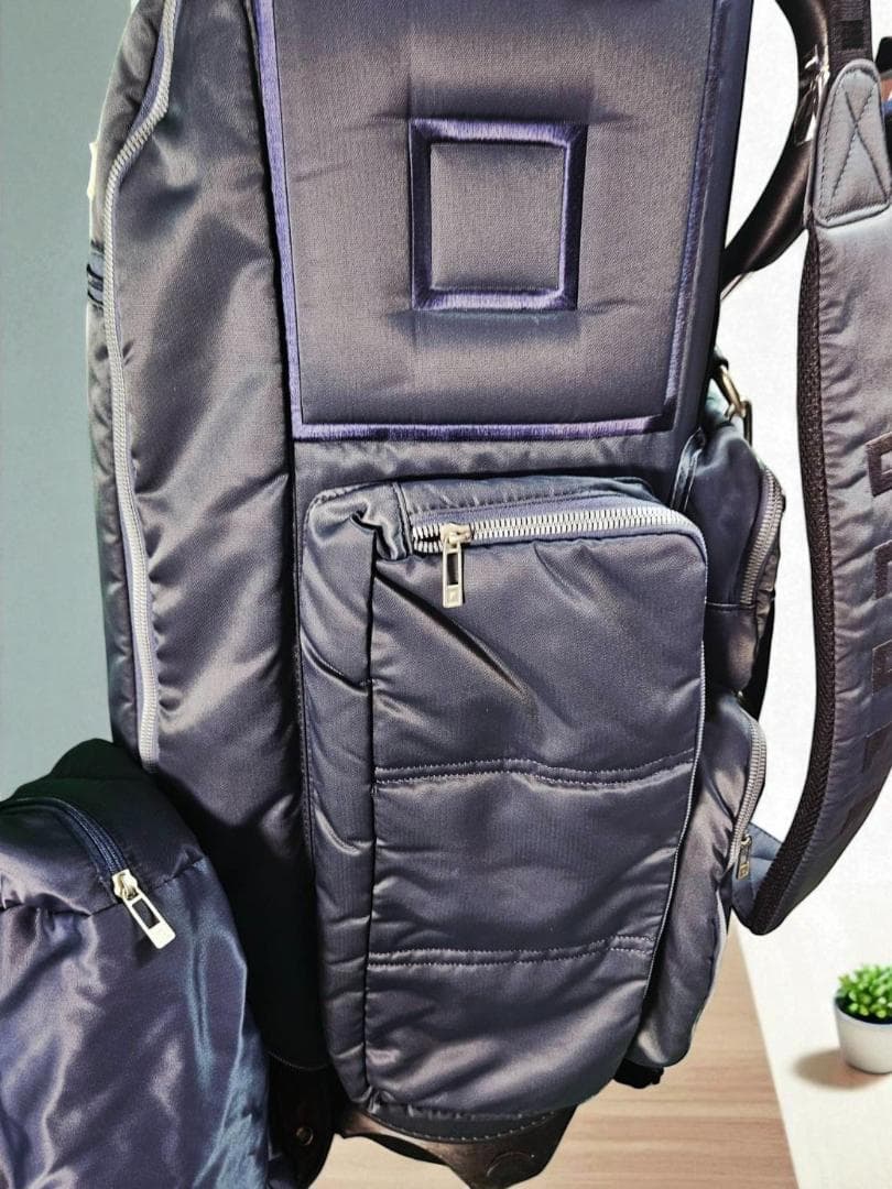 送料無料/超美品　onoff キャディバッグ ネイビー/レッド