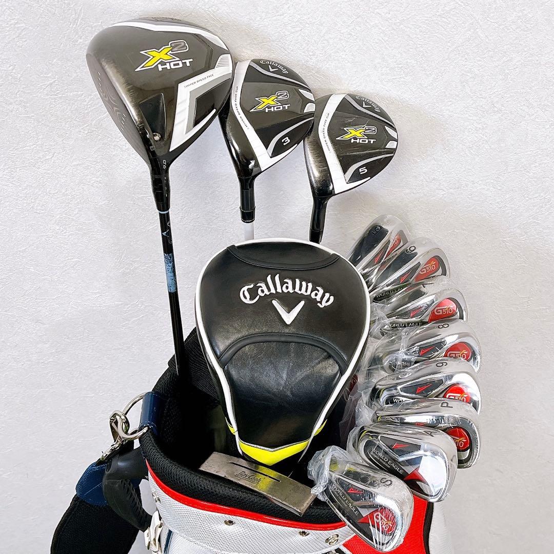 【希少レフティ】キャロウェイ　X2HOT メンズゴルフクラブ12本セット　左利き