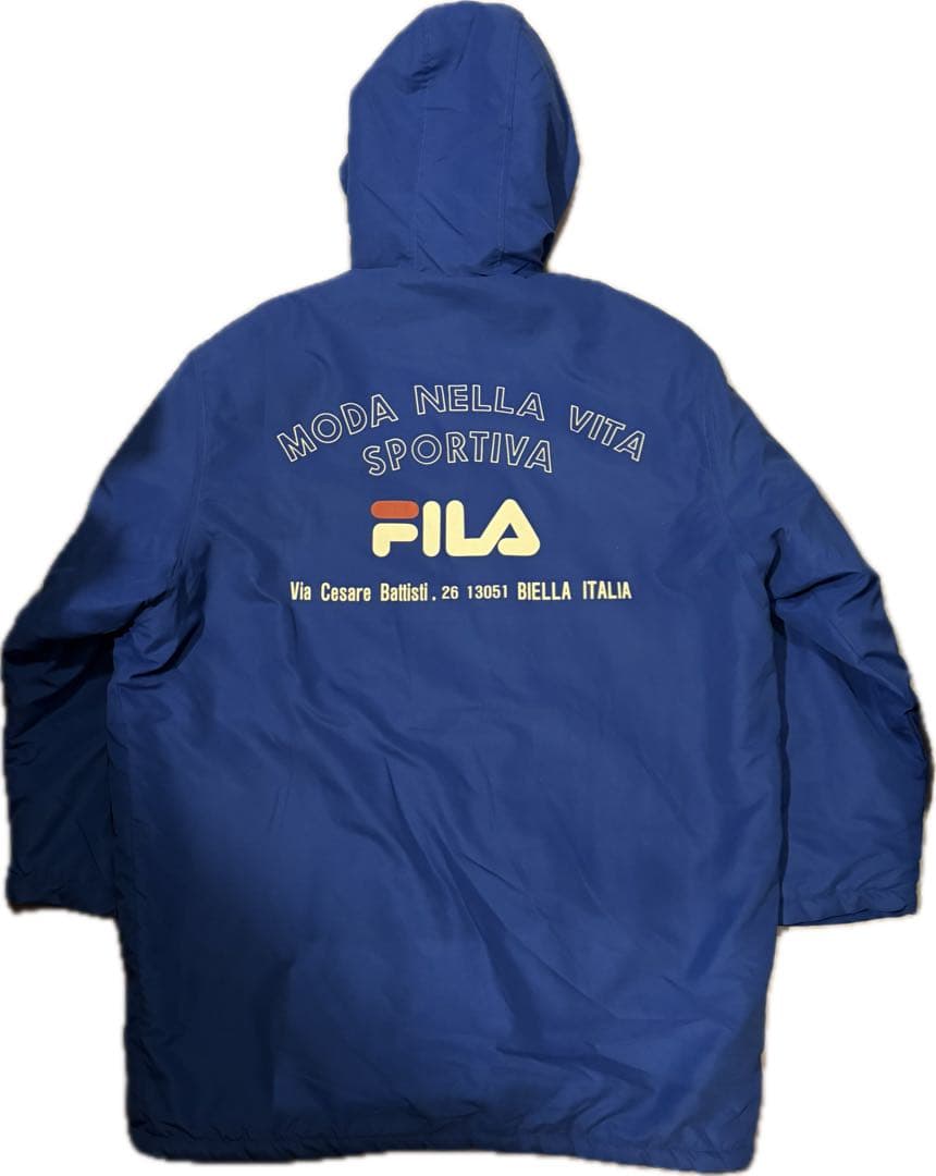 90s fila jacket フィラ ボア スナップ ベンチ コート