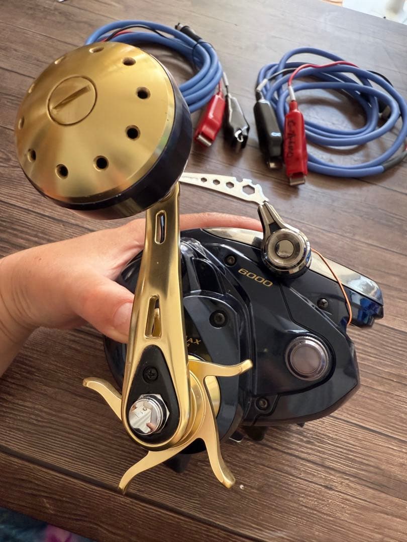 SHIMANO ビーストマスター6000 電動リール パワーコード予備付き