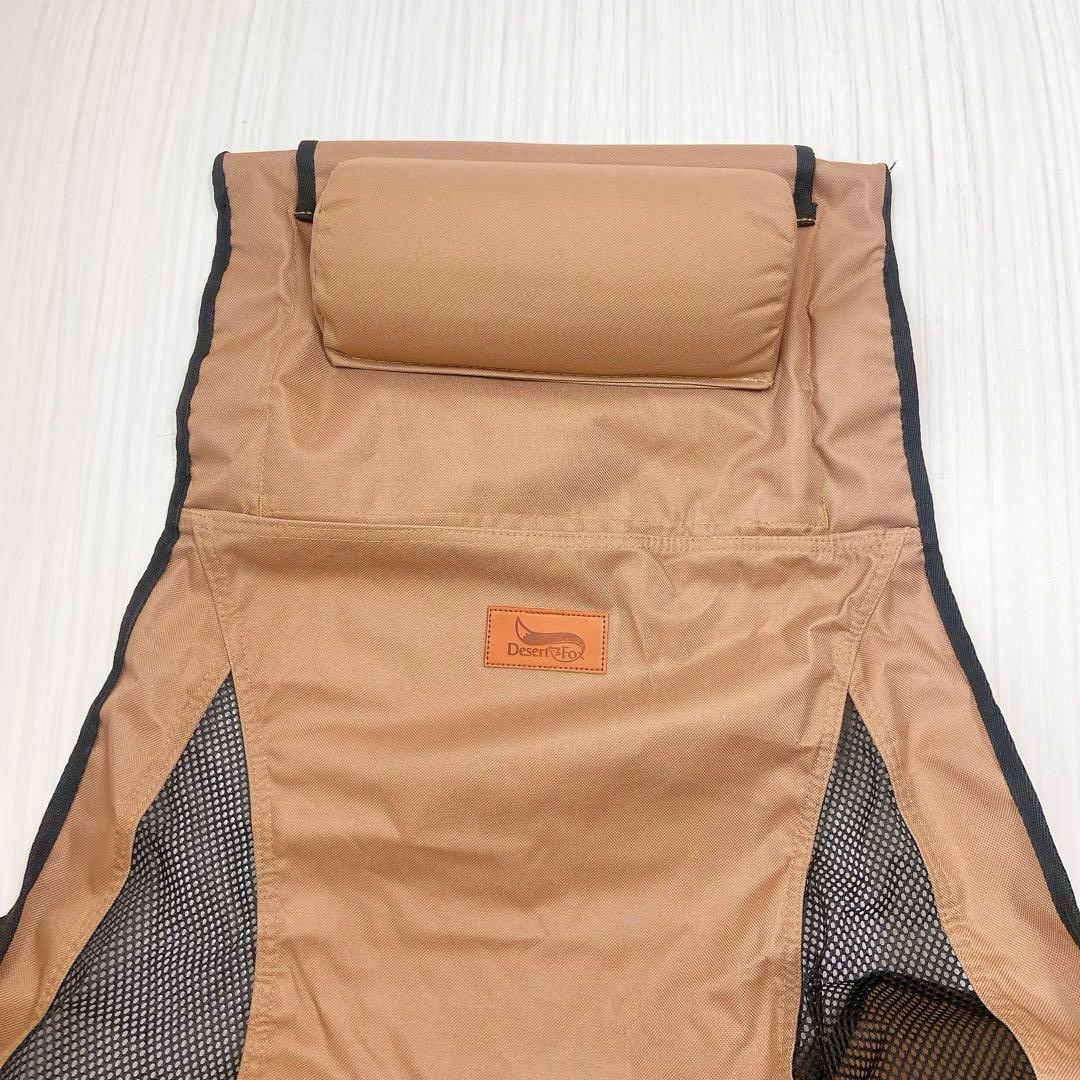 アウトドアチェア 2WAY キャンプ椅子 ローチェア 軽量 枕付き ハイバック