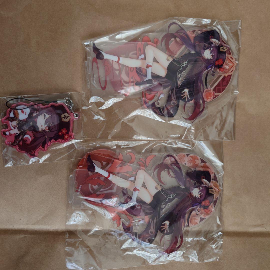 原神　フータオ(胡桃)　グッズまとめ売り　刻晴　フィギュア　アクリルスタンド