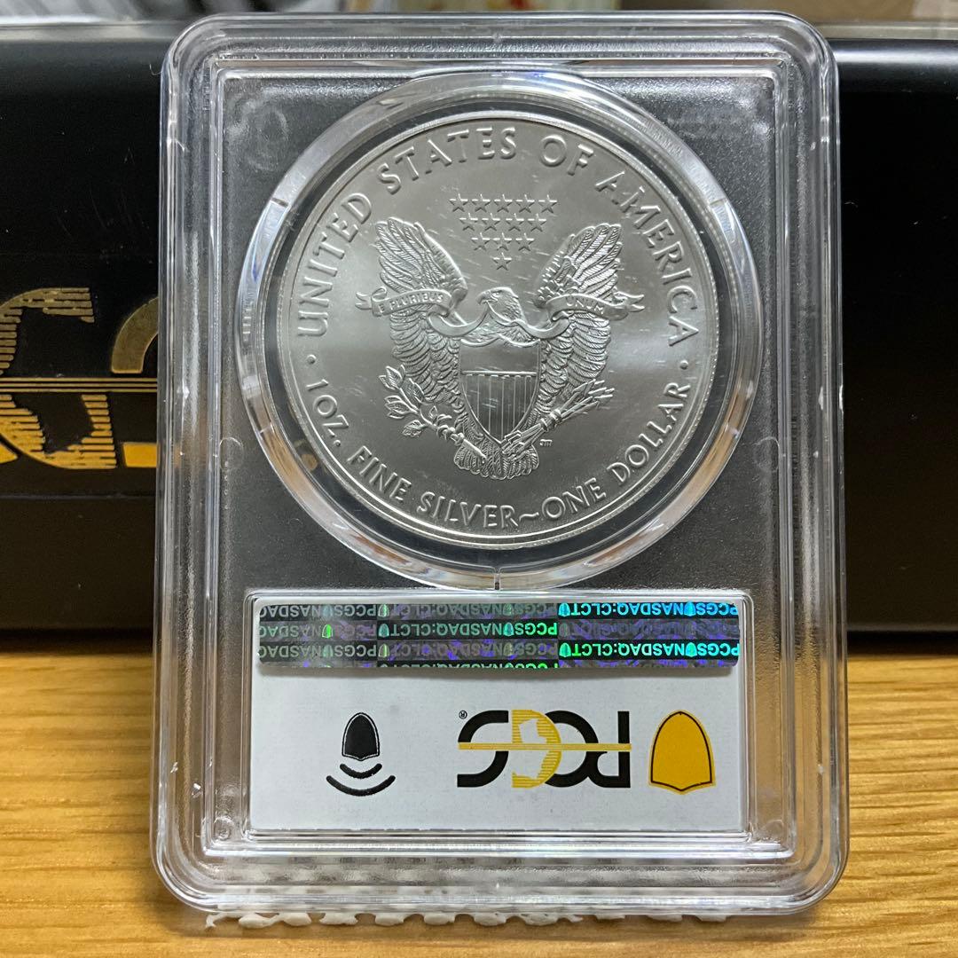 【新品】アメリカン イーグル銀貨2021-W PCGS MS70 T1 シルバー
