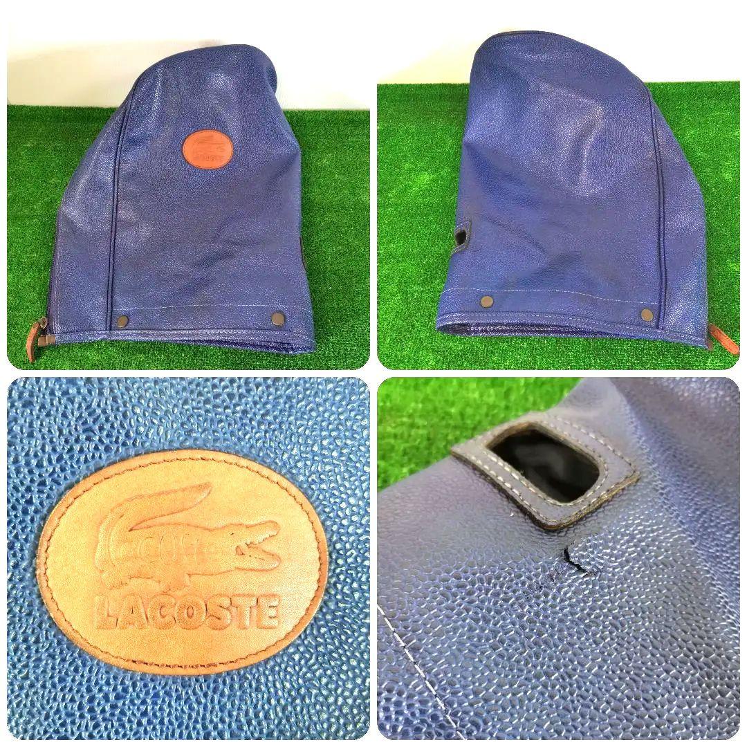 【希少】LACOSTE ラコステ 高級 キャディバッグ ネイビーパープル
