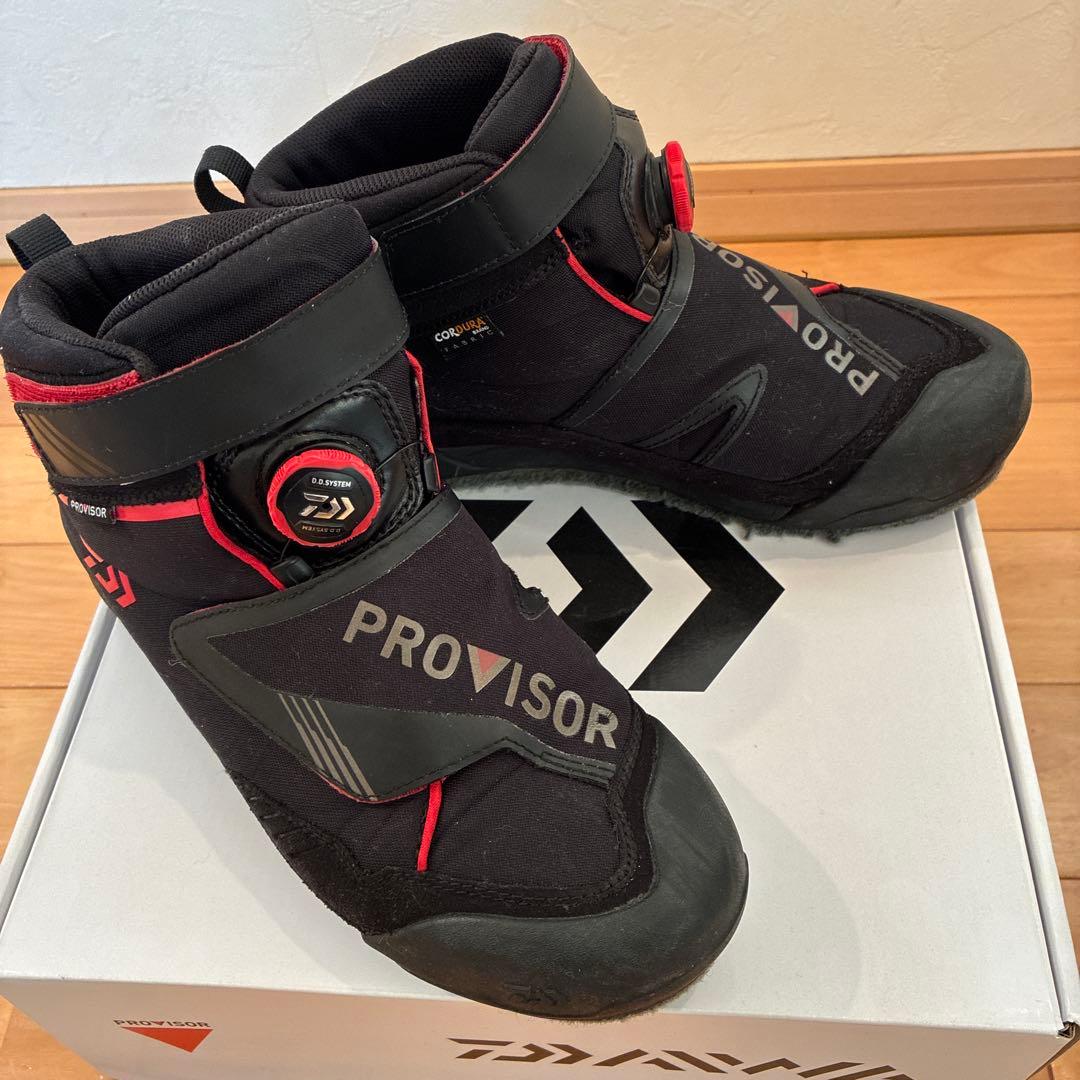 Daiwa Provisor フィッシングブーツ ブラック/レッド　27cm