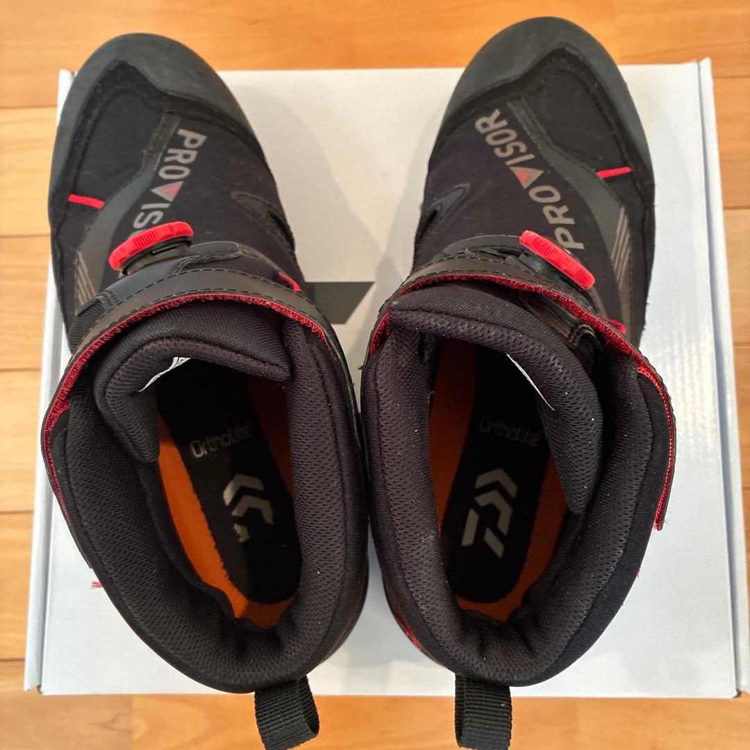 Daiwa Provisor フィッシングブーツ ブラック/レッド　27cm