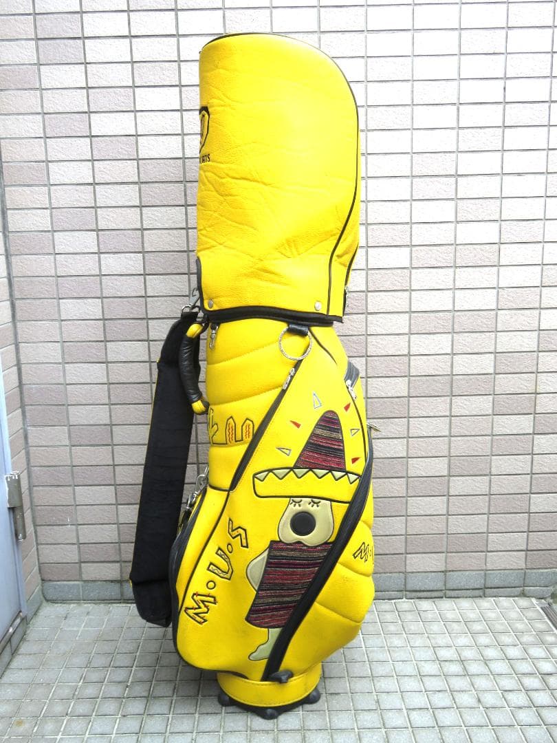 MU SPORTS MUスポーツ キャディバッグ ゴルフバッグ　イエロー