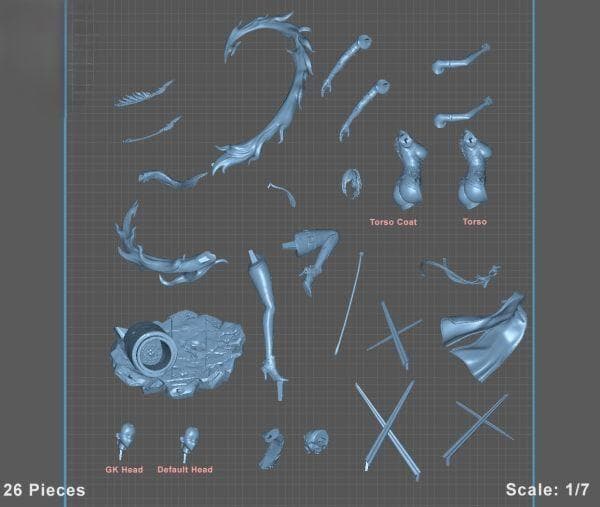 イヴリン 1/7 ゼンレスゾーンゼロ ゼンゼロ ガレキ 未塗装未組立