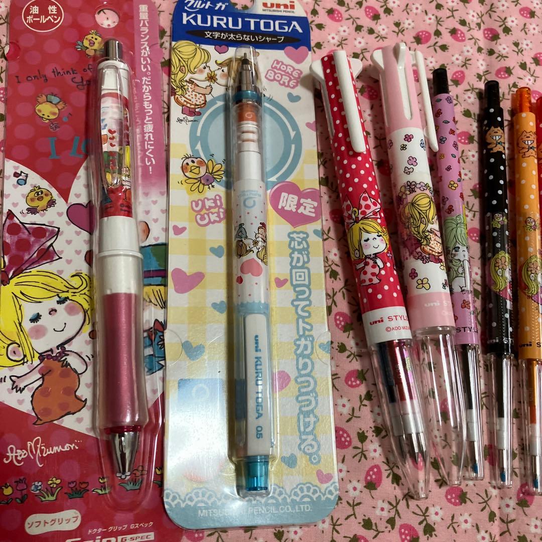 水森亜土　ボールペン　シャーペン　レトロ　まとめ売り