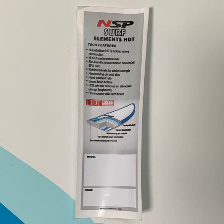 手渡し限定 NSPのEPSサーフボード 美品 浜松