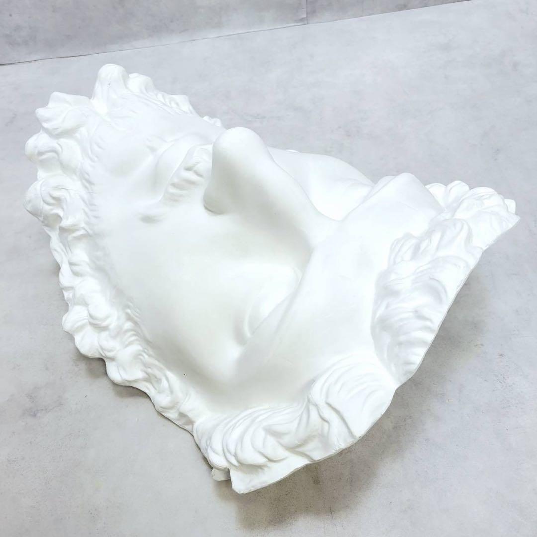 ルキウス・ウェルス帝 石膏像 半面 大顔面 面取り デッサン用 美術 彫刻