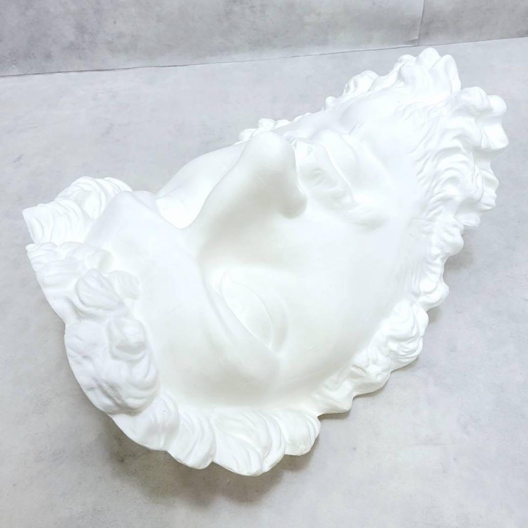 ルキウス・ウェルス帝 石膏像 半面 大顔面 面取り デッサン用 美術 彫刻