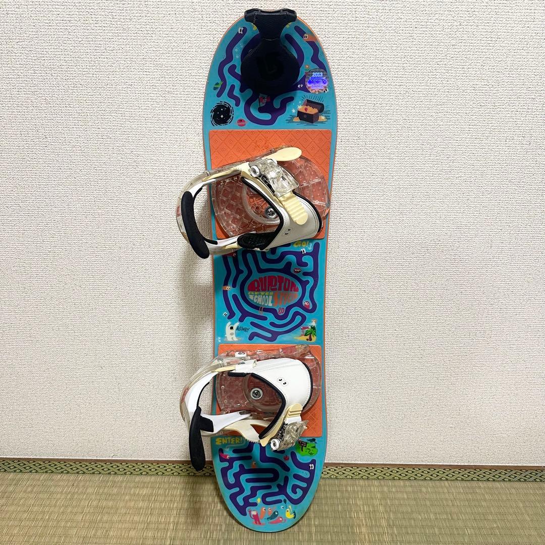Burton キッズ スノーボード 80cm ビンディング付き 子供用