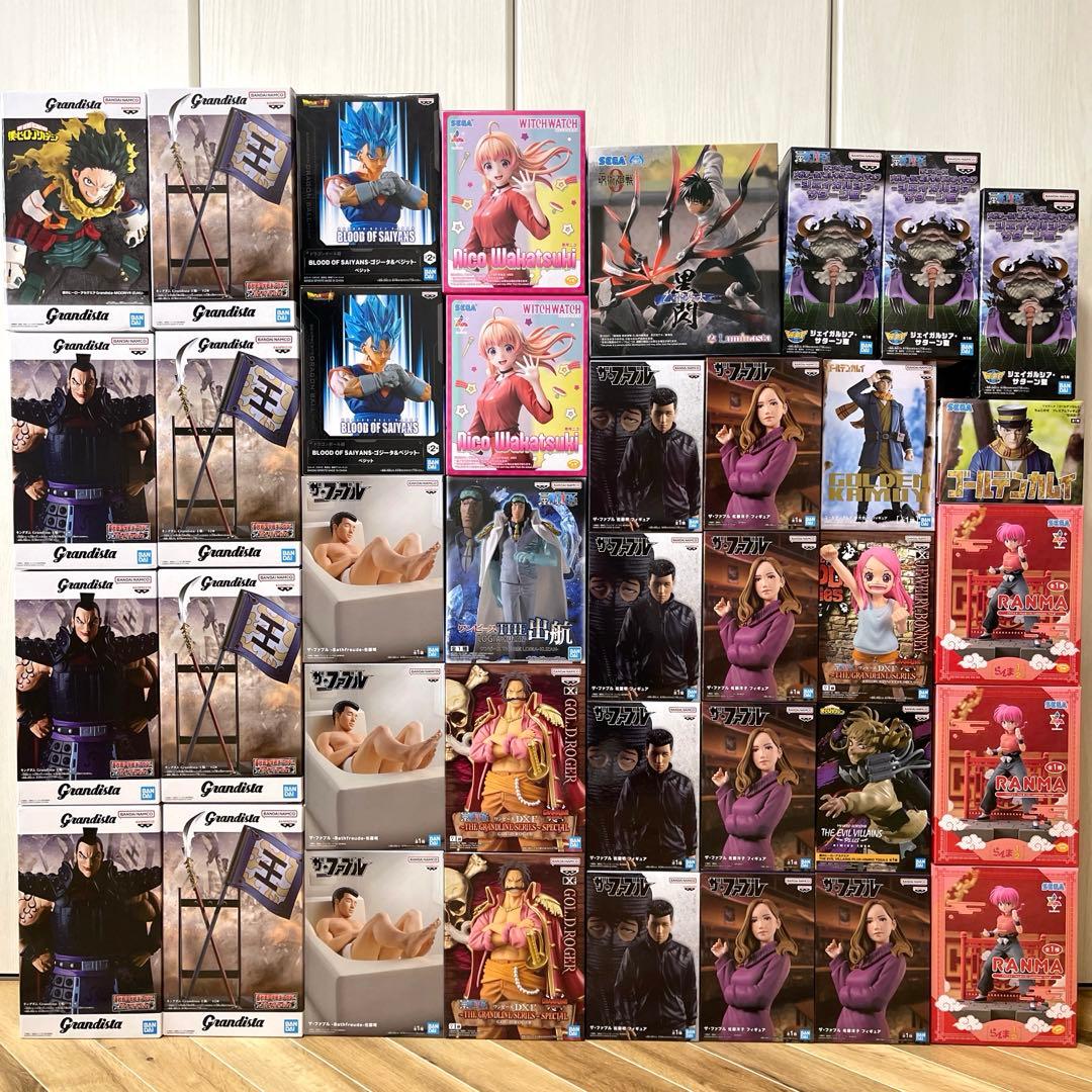 キングダム ファブル ワンピース フィギュア 38個セット まとめ売り プライズ