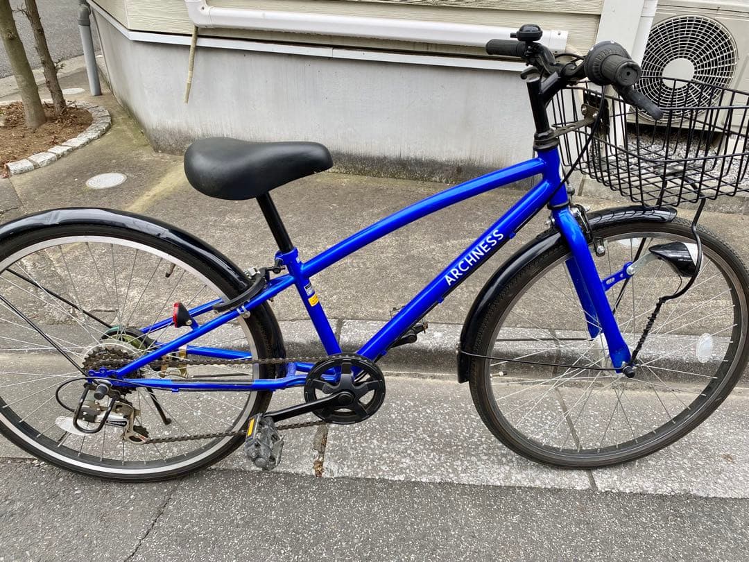 子供用自転車 クロスバイク 24インチ　オートライト　鍵付き 【直接受渡し限定】