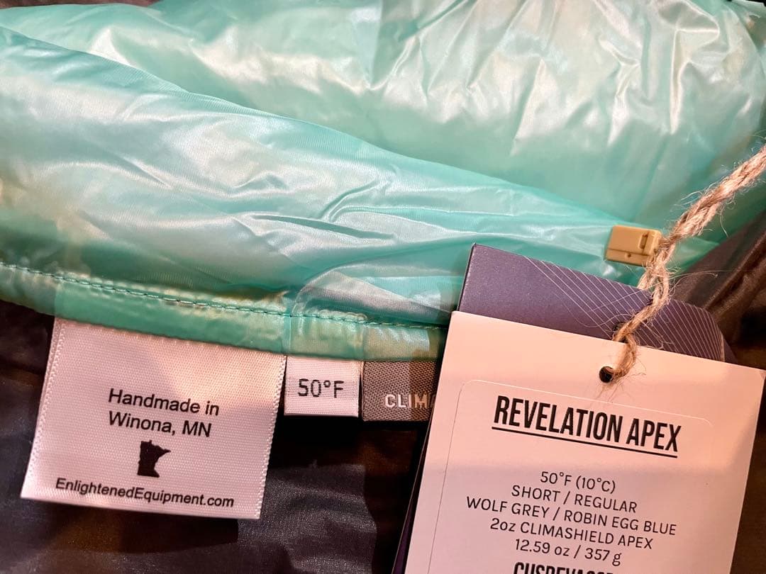 アウトドア寝具 ENLIGHTENED EQUIPMENT Revelation APEX 50