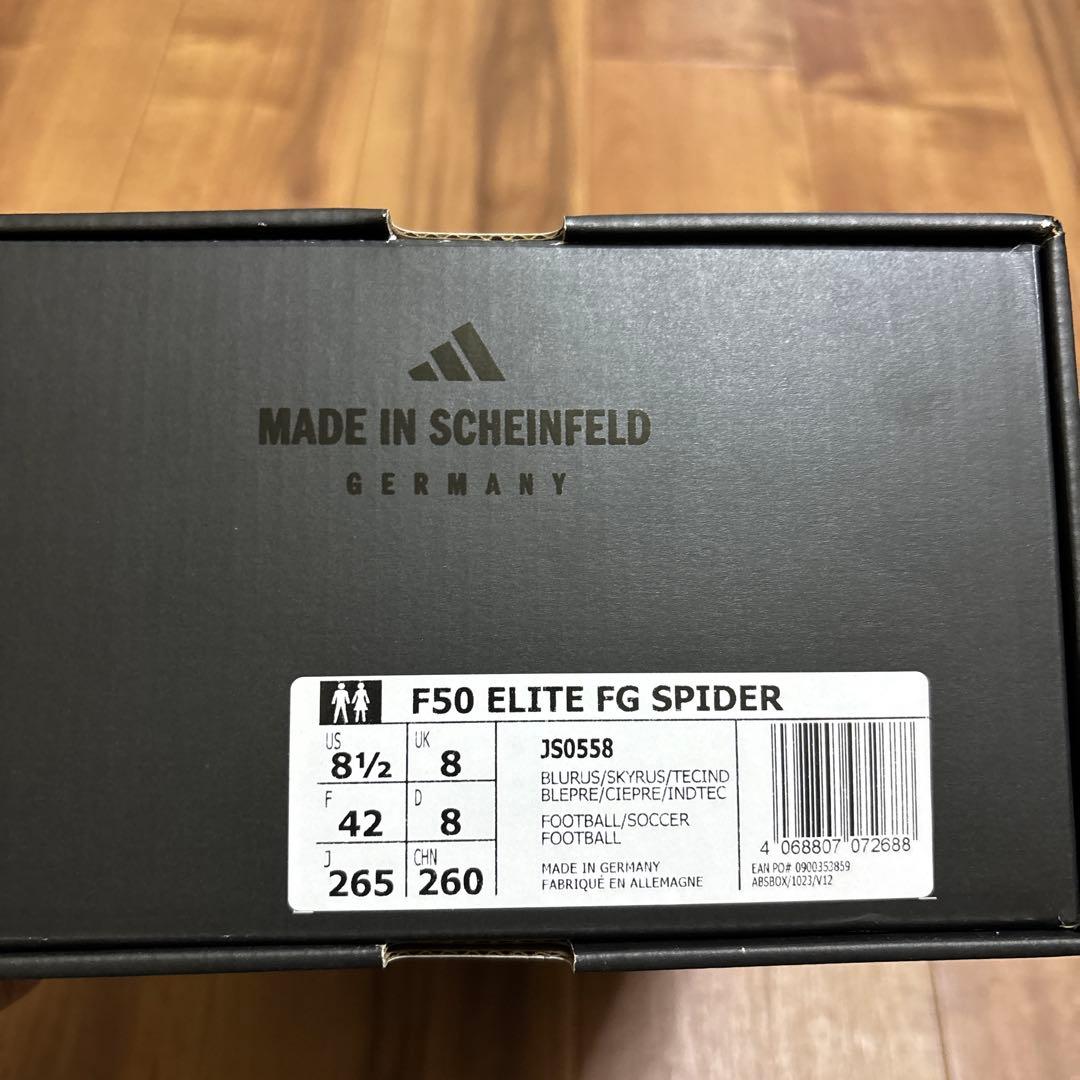 adidas F50 ブラック/ブルー スパイク