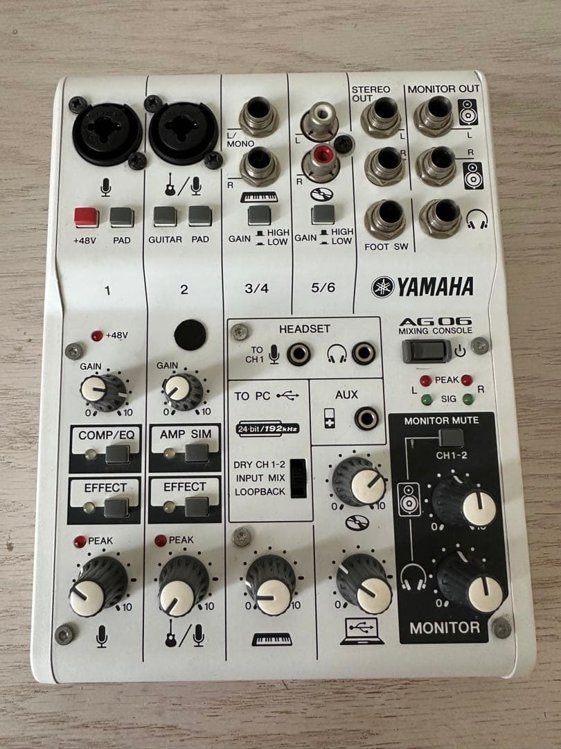 Yamaha AG06 ミキサー