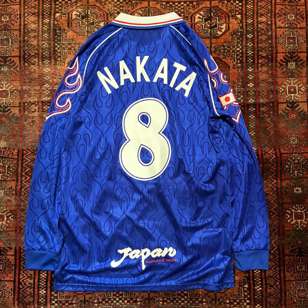 asics 日本代表 中田英寿 カズ サッカー ユニフォーム XL オフィシャル