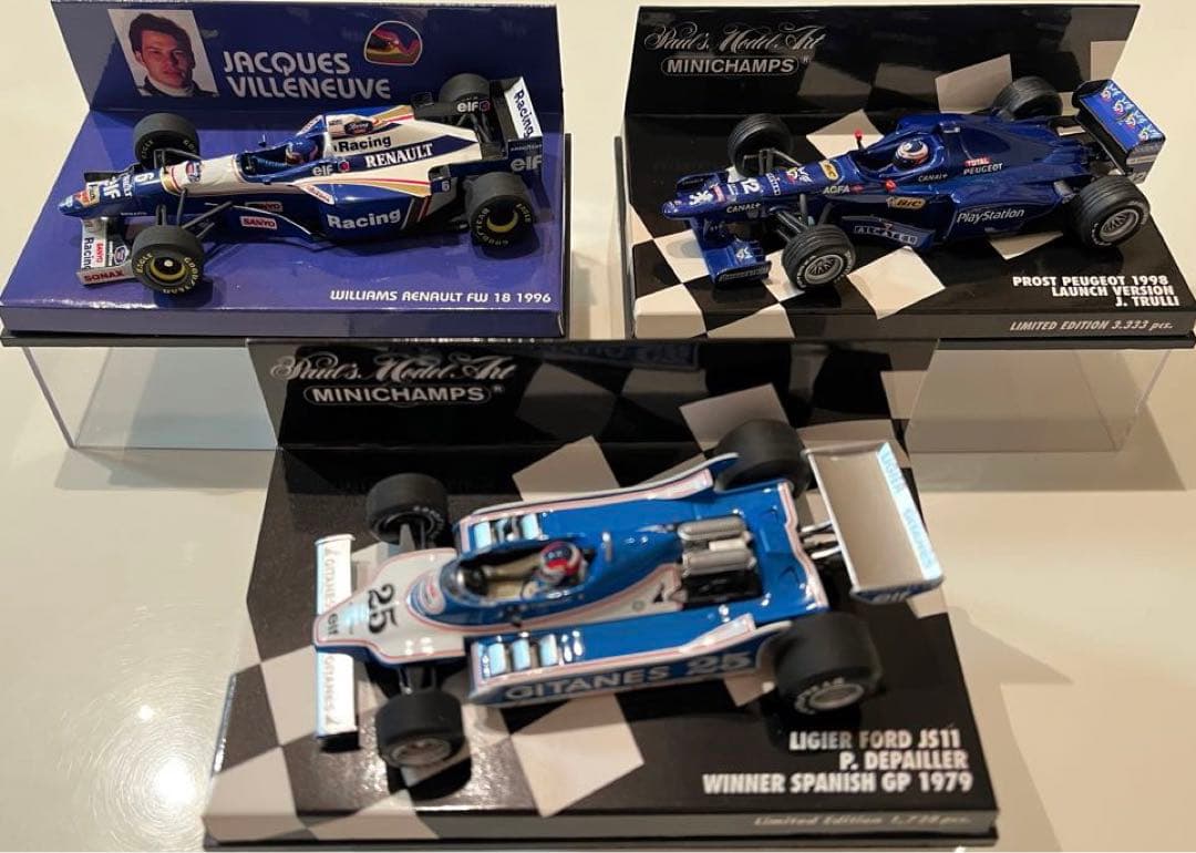 ミニチャンプス　ミニカー　F1 リジェ デパイユ、ヴィルヌーブ、トゥルーリ