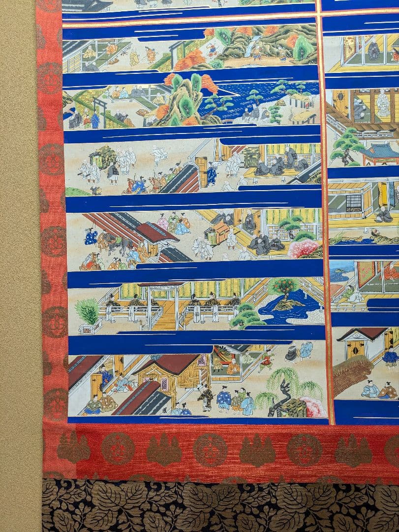 親鸞聖人御絵伝 表具 西本願寺紋