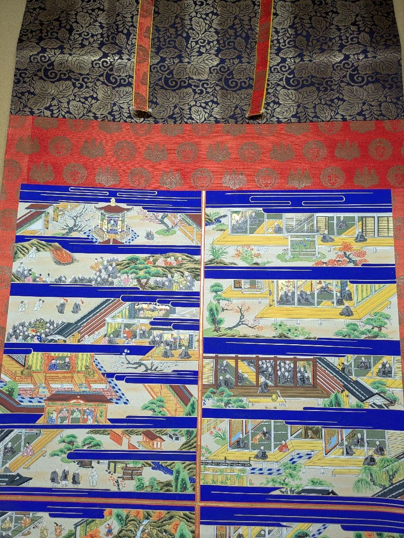 親鸞聖人御絵伝 表具 西本願寺紋