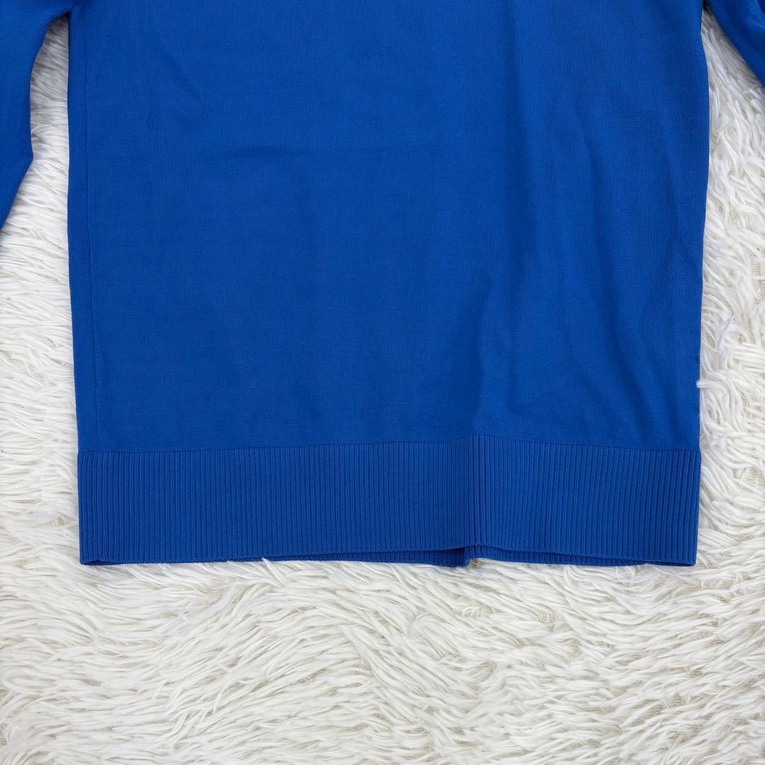 J.LINDEBERG クルーネックニット ゴルフウェア 長袖 S ブルー