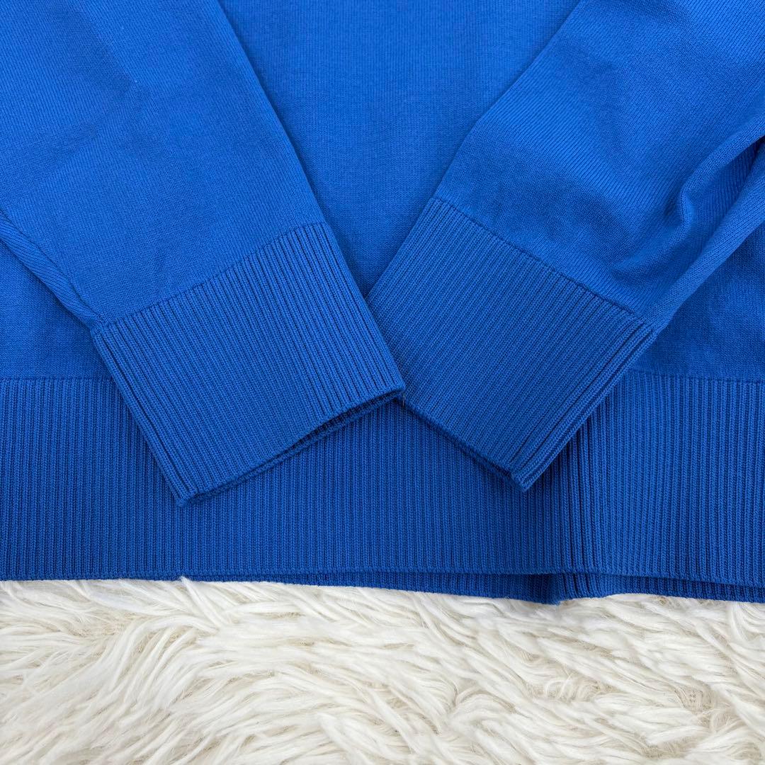 J.LINDEBERG クルーネックニット ゴルフウェア 長袖 S ブルー