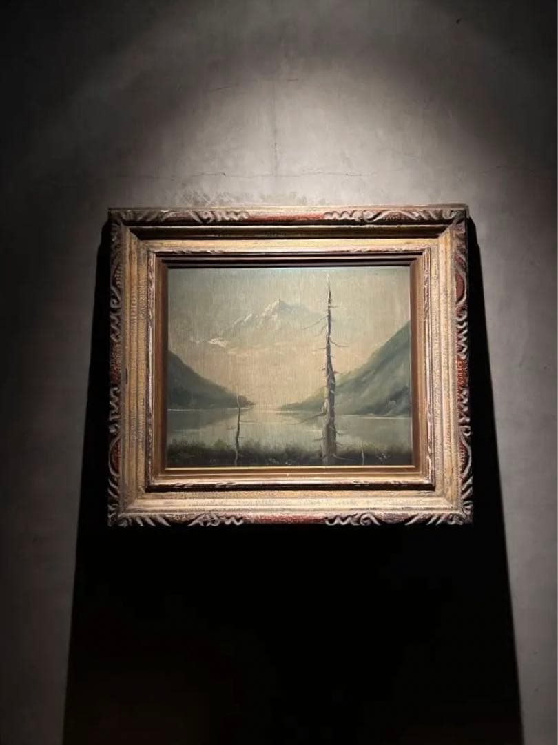 他の方発送×シュルレアリスム　古物　油彩画　antique