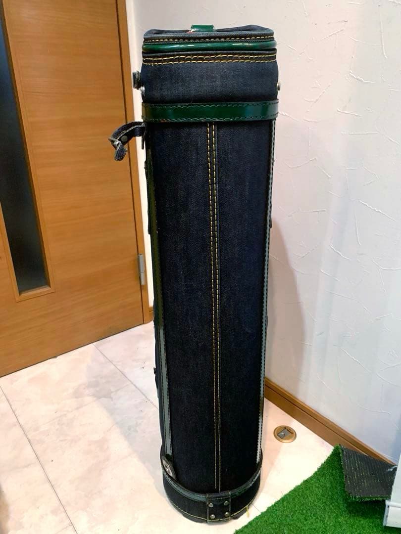 希少　EVISU エヴィス　キャディバッグ　デニム　本革　エビス