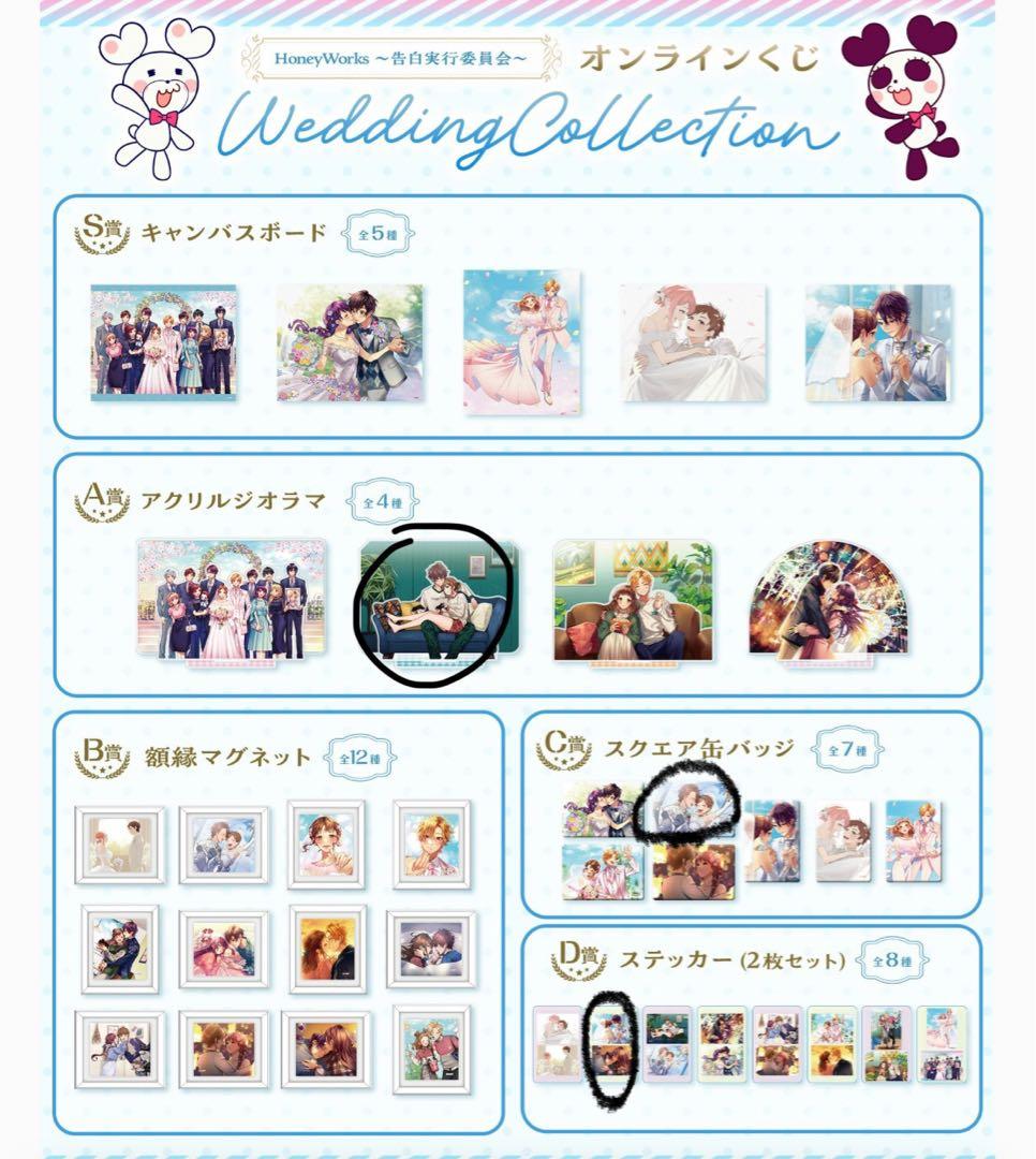 HoneyWorks アクリルジオラマ、缶バッジ、ステッカーセット(夏樹＆優)