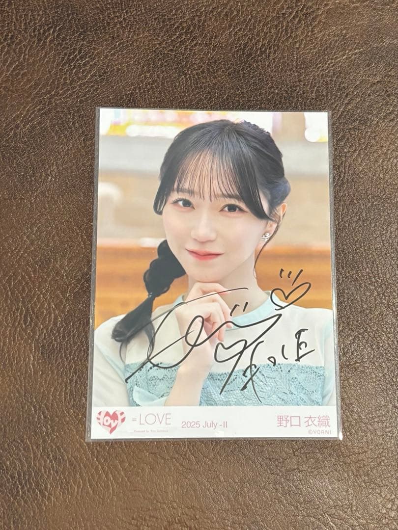 た*ん様 ＝LOVE 野口衣織 直筆　恋人以上好き未満 MV衣装