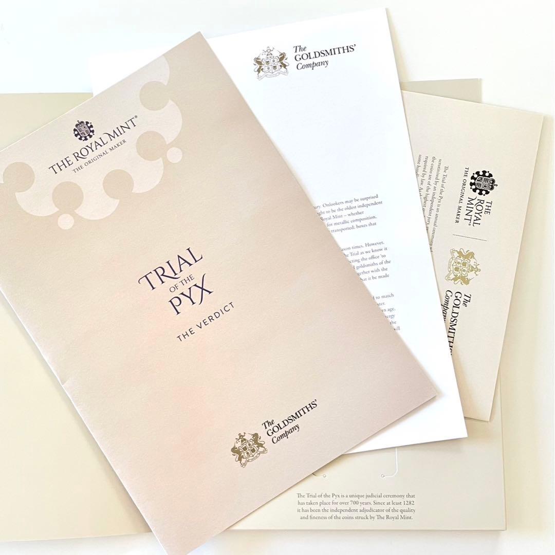 【Trial Pyx】エリザベス女王95年記念　ピエフォート銀貨