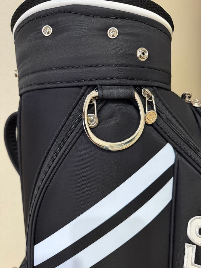 PEARLY GATES キャディバッグ スマイリーフェイス　合成革　キャスター