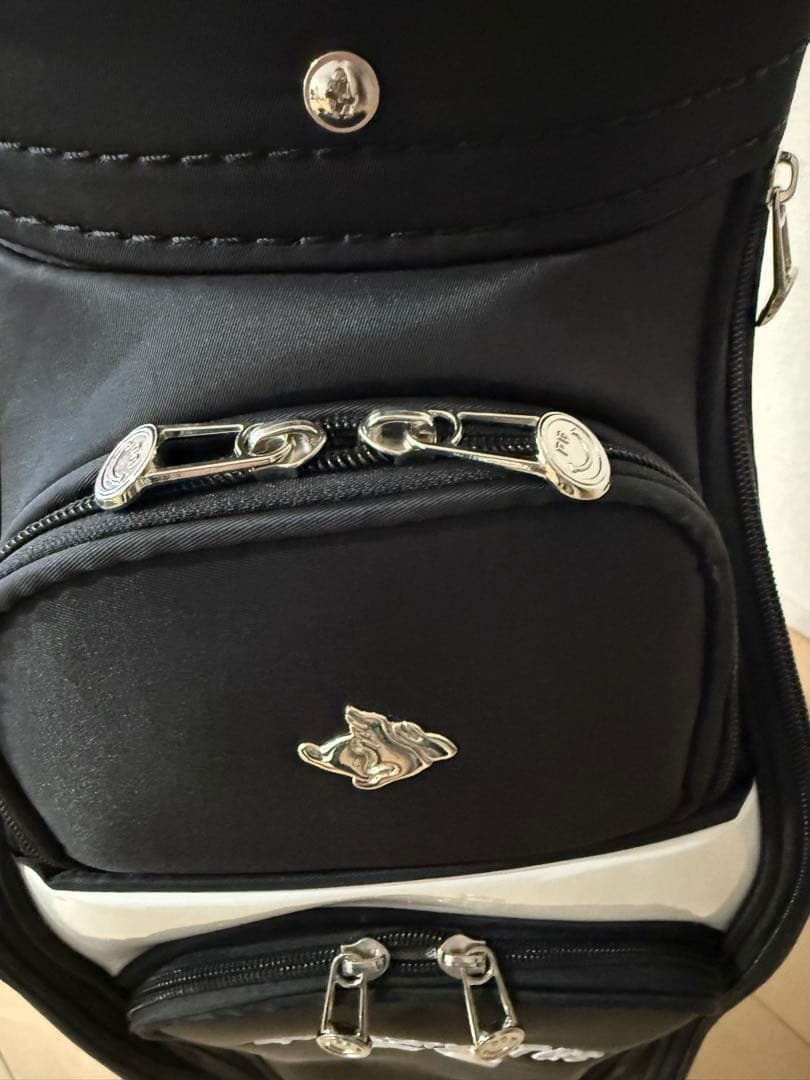 PEARLY GATES キャディバッグ スマイリーフェイス　合成革　キャスター