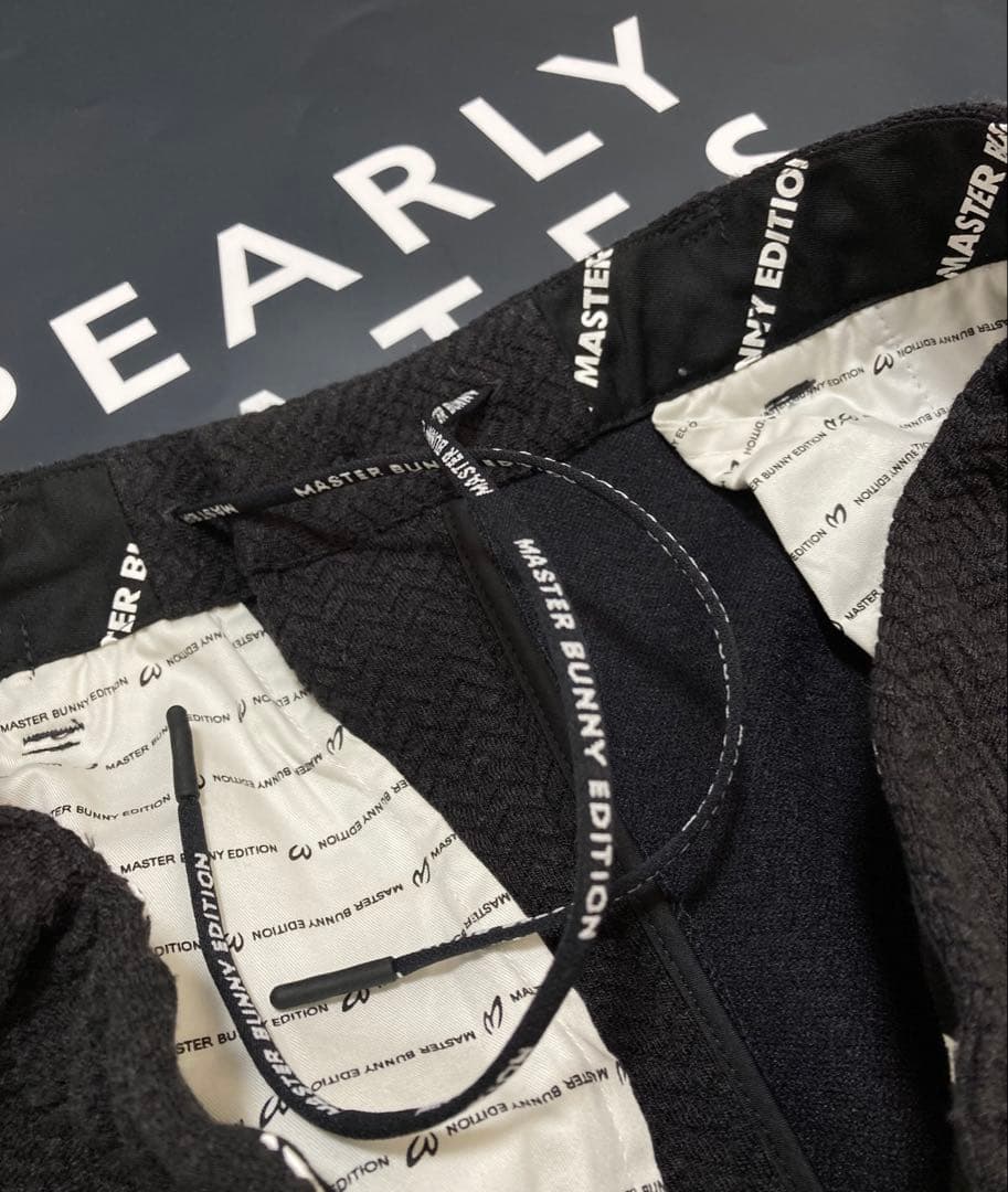 新品 パーリーゲイツ マスターバニー エコロジスタヘリンボンパンツ(6)LL