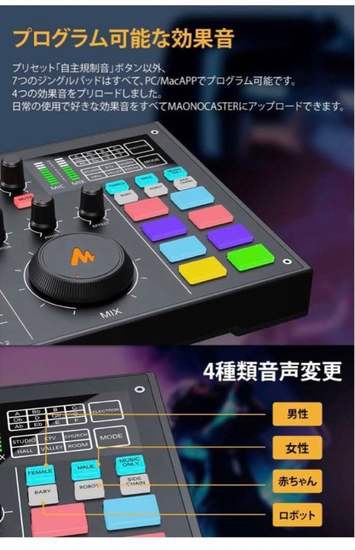 オーディオミキサー オーディオインターフェース DJ Mixer