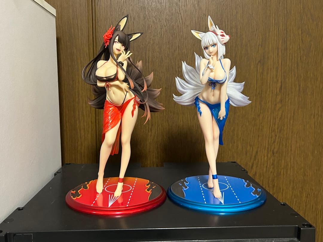 アズールレーン　赤城　加賀　フィギュア　2点　水着