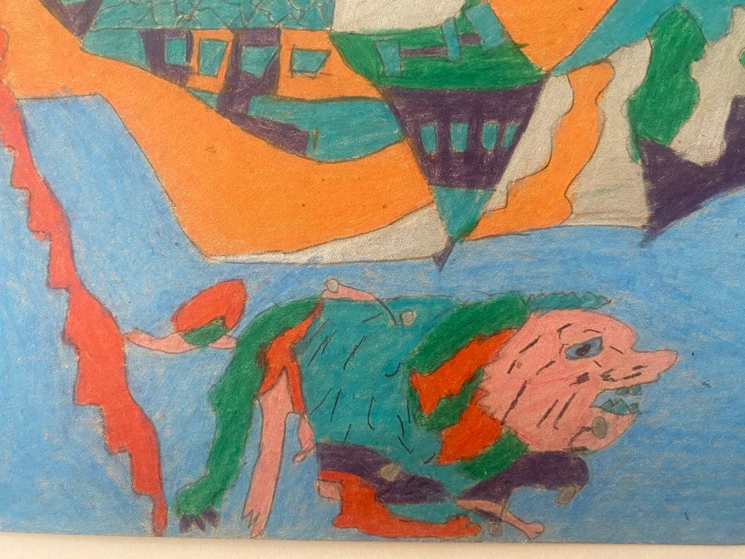 肉筆　湯元光男作　アウトサイダーアート　CIBONE 美術手帖掲載　インテリア